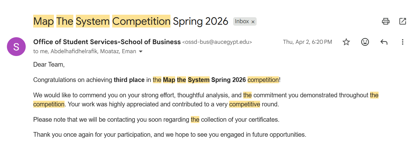 Map The System competition